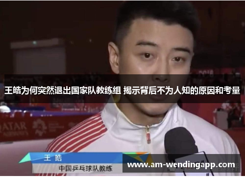 王皓为何突然退出国家队教练组 揭示背后不为人知的原因和考量 王皓为何突然退出国家队教练组 揭示背后不为人知的原因和考量