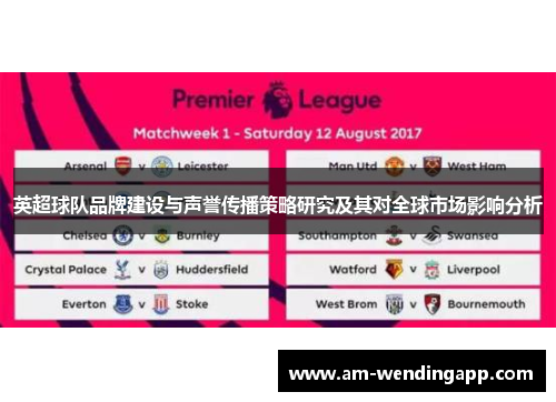 英超球队品牌建设与声誉传播策略研究及其对全球市场影响分析